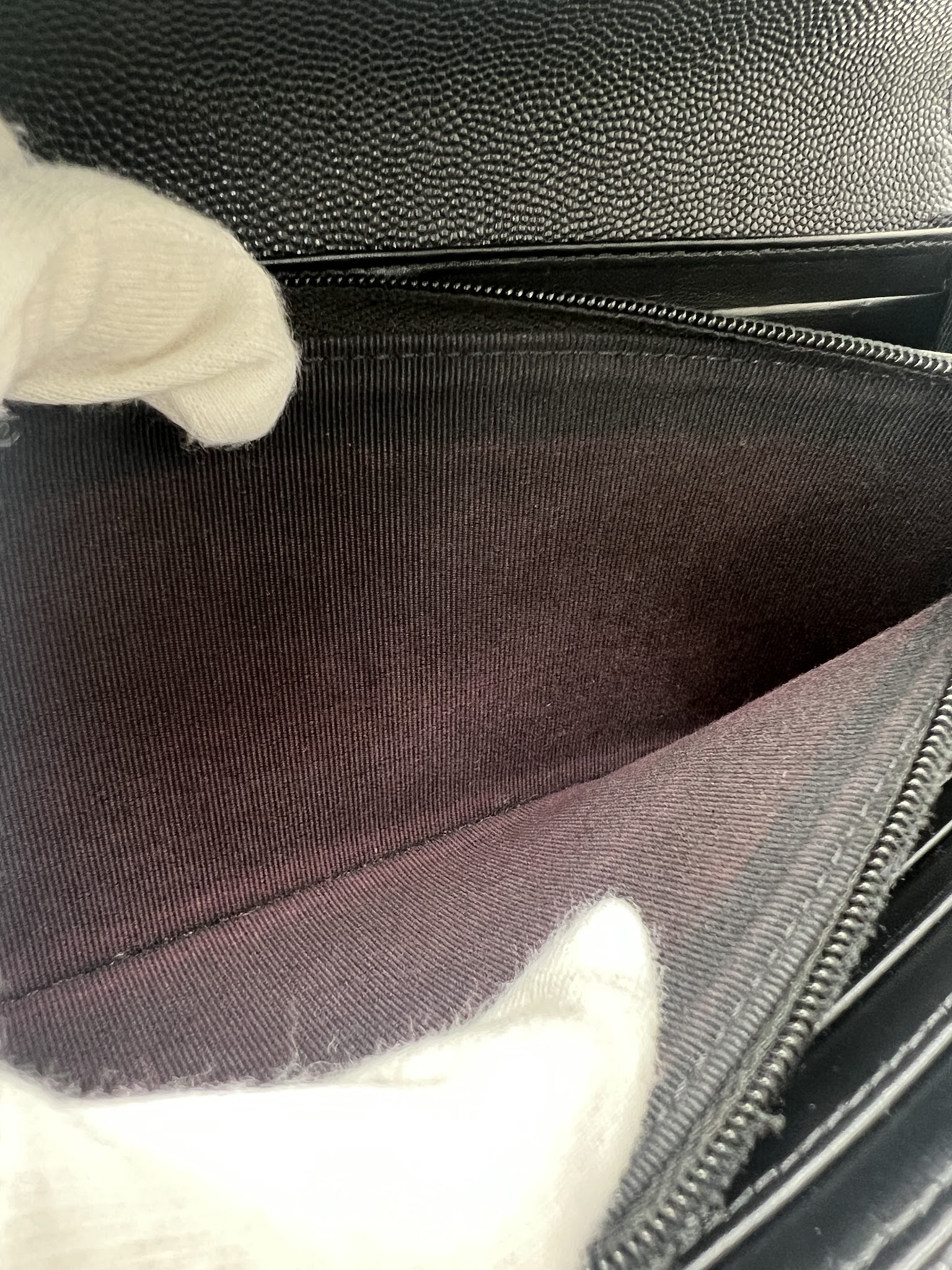 香緹國際精品 黑鑽簍空雙C長夾 968-13