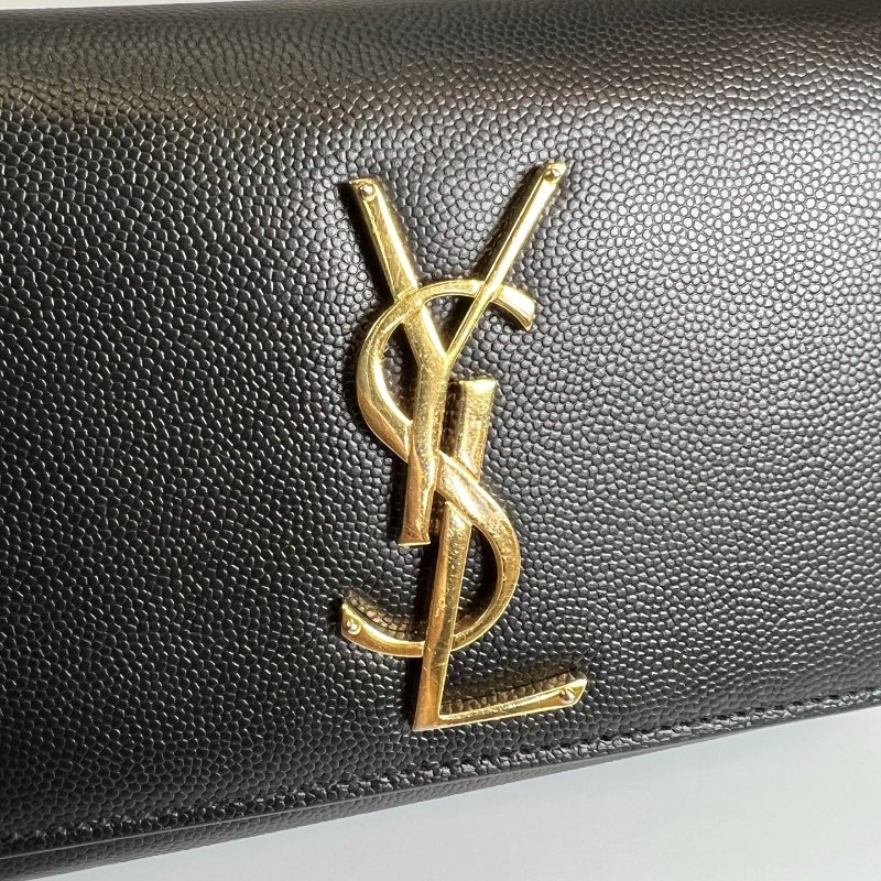YSL 469390 黑金KATE MINI 斜挎包-9