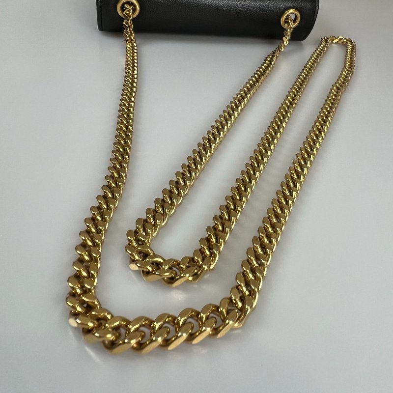 YSL 469390 黑金KATE MINI 斜挎包-10