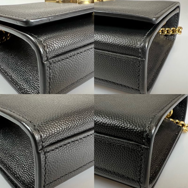 YSL 469390 黑金KATE MINI 斜挎包-11