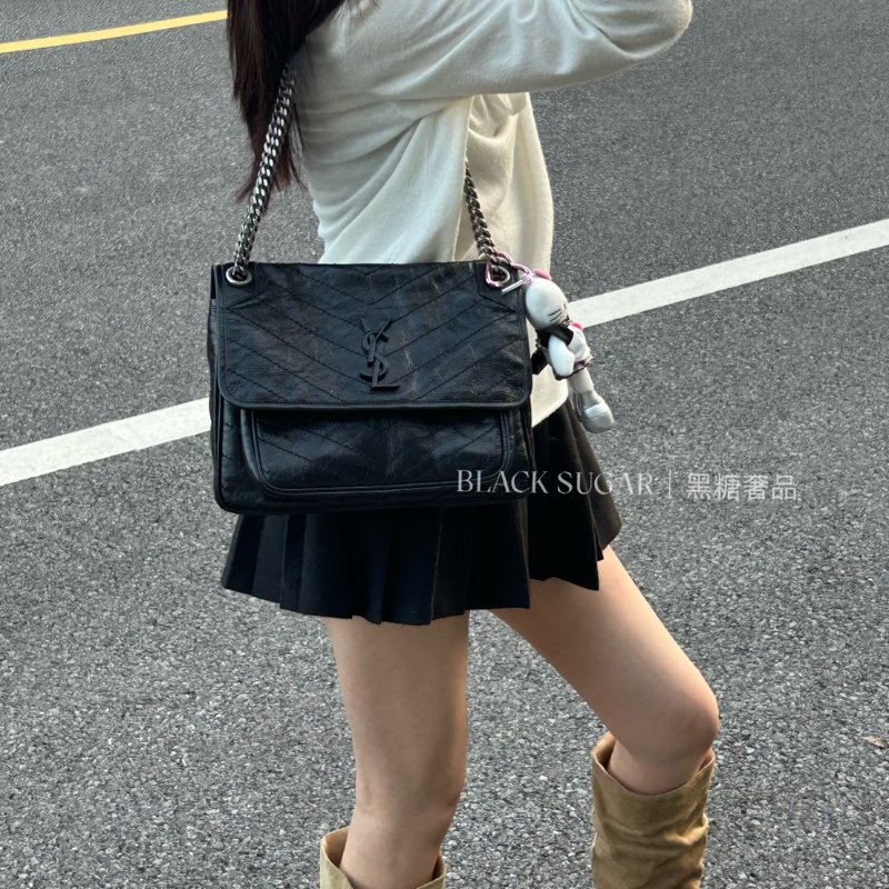 🏷YSL 聖羅蘭．Niki 中號 新款D扣-25