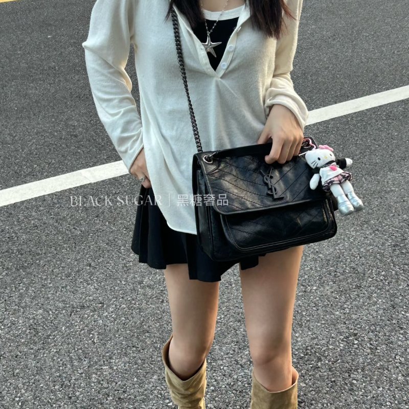 🏷YSL 聖羅蘭．Niki 中號 新款D扣-26