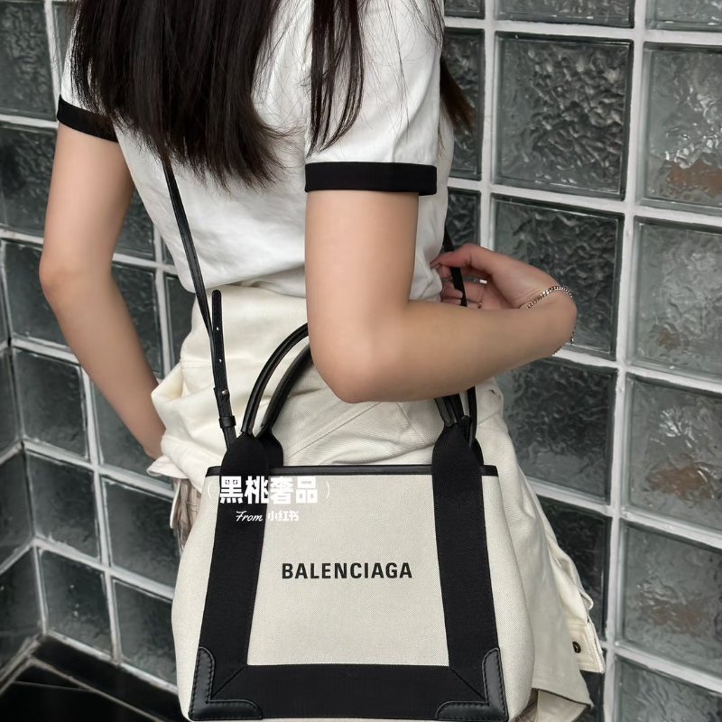 🏷Balenciaga 巴黎世家．Navy Cabas XS 托特包-27