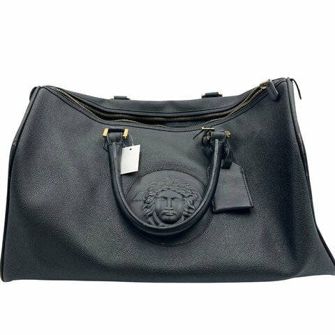 【美收精品】VERSACE  黑手提包 C-394【隔月月中將轉賣至日本 上架期限30天】