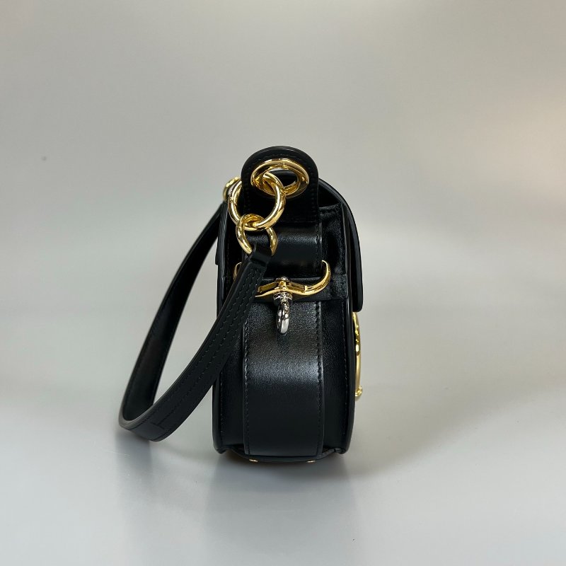 CHLOE   黑金Tess圓環手提斜挎包 小號-2