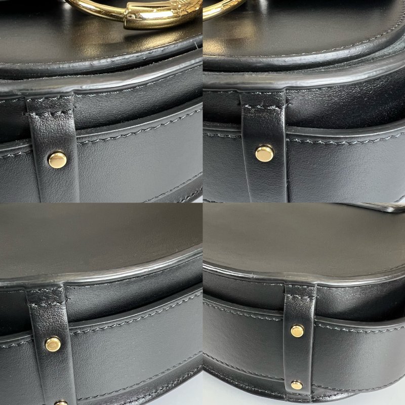 CHLOE   黑金Tess圓環手提斜挎包 小號-12