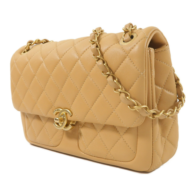 CHANEL 牛皮皮革Flap Bag鏈帶肩背袋-2