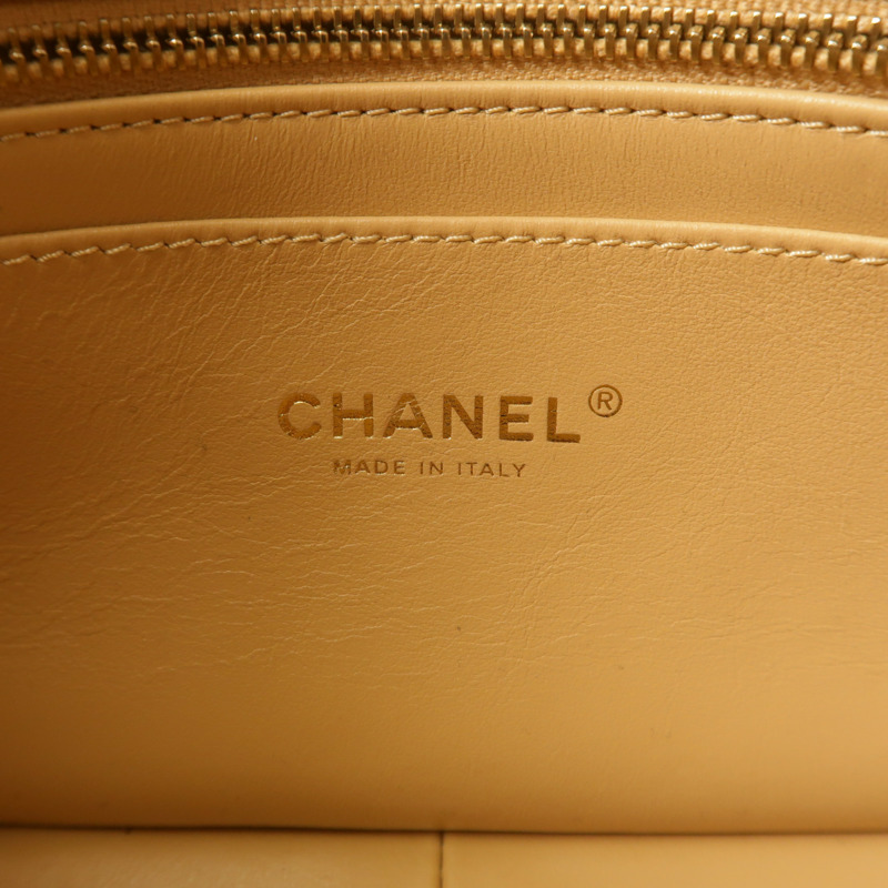 CHANEL 牛皮皮革Flap Bag鏈帶肩背袋-5