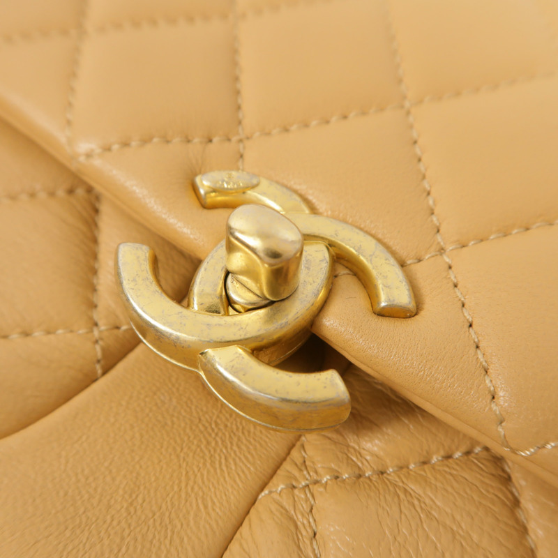 CHANEL 牛皮皮革Flap Bag鏈帶肩背袋-9