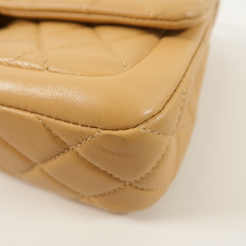 CHANEL 牛皮皮革Flap Bag鏈帶肩背袋-10