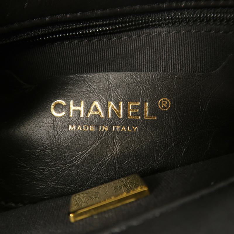 CHANEL 牛皮皮革Mini Flap手挽肩背兩用袋-5