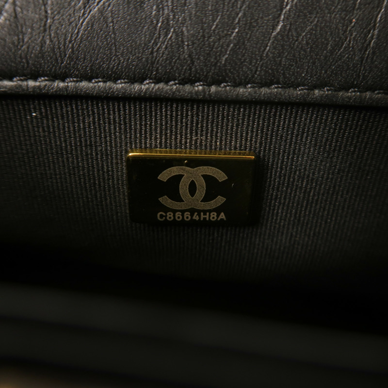 CHANEL 牛皮皮革Mini Flap手挽肩背兩用袋-6