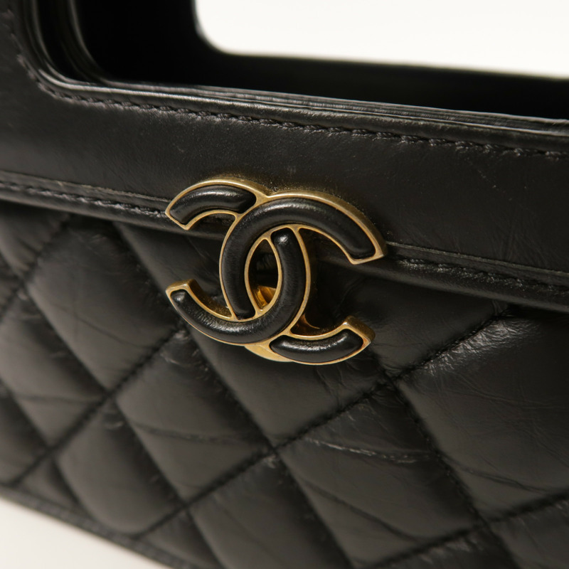 CHANEL 牛皮皮革Mini Flap手挽肩背兩用袋-9