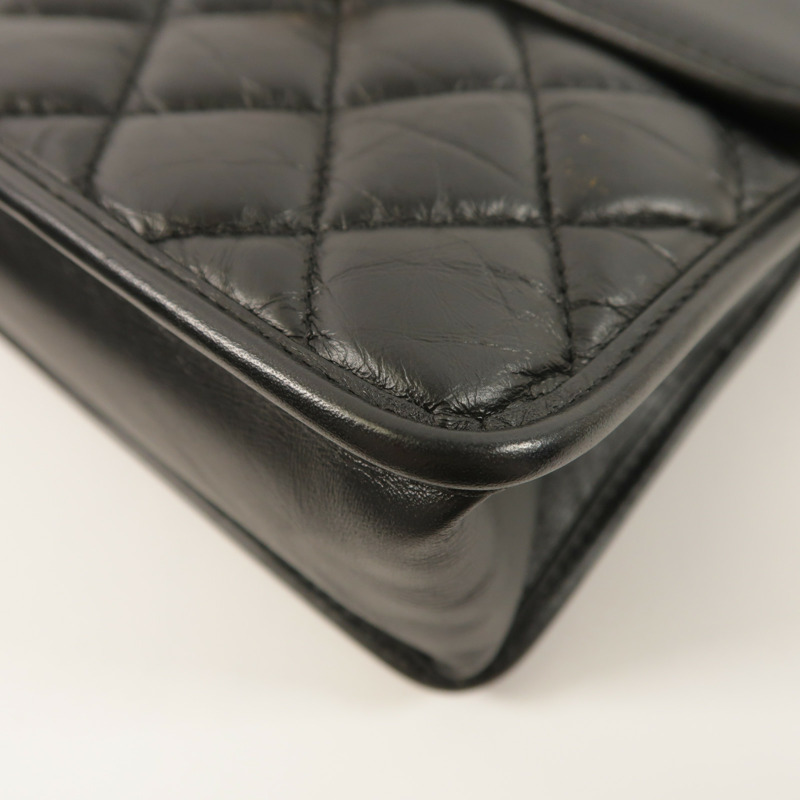 CHANEL 牛皮皮革Mini Flap手挽肩背兩用袋-10