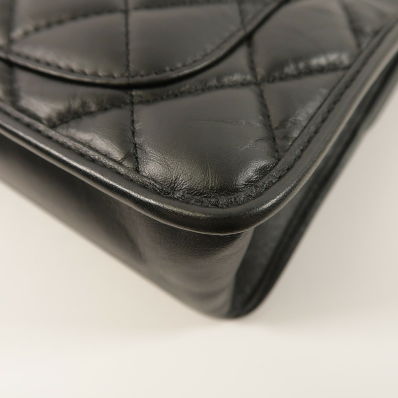 CHANEL 牛皮皮革Mini Flap手挽肩背兩用袋-12