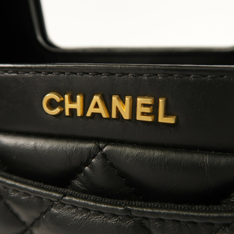 CHANEL 牛皮皮革Mini Flap手挽肩背兩用袋-14