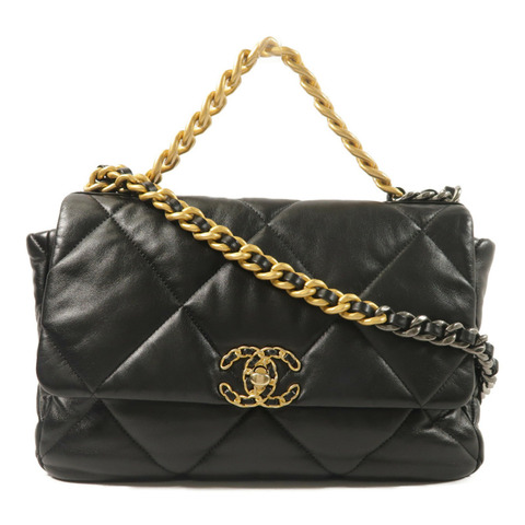 CHANEL 羊皮皮革Chanel 19手挽肩背兩用袋