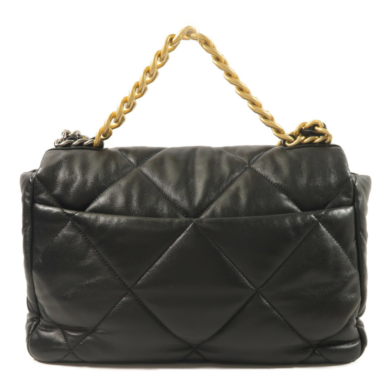 CHANEL 羊皮皮革Chanel 19手挽肩背兩用袋-1