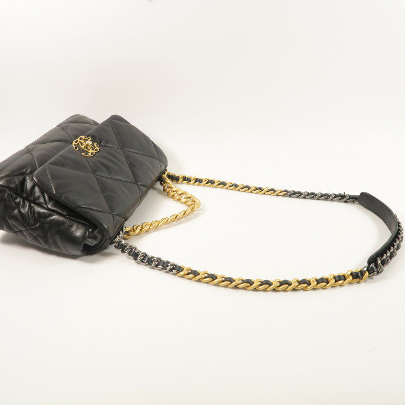 CHANEL 羊皮皮革Chanel 19手挽肩背兩用袋-7