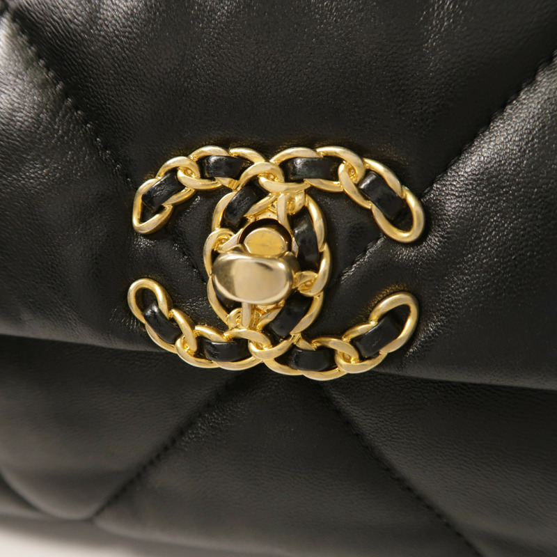 CHANEL 羊皮皮革Chanel 19手挽肩背兩用袋-13