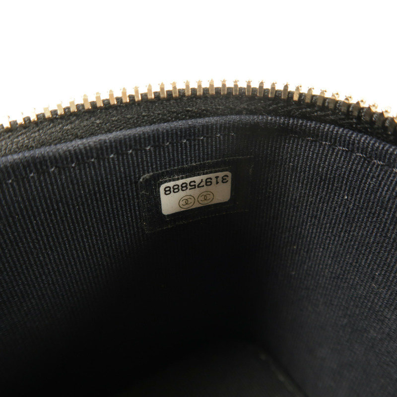 CHANEL 牛皮皮革Vanity Case鏈帶肩背袋-6