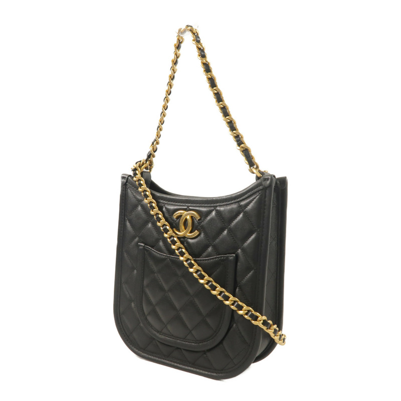 CHANEL 牛皮皮革24S Hobo手挽肩背兩用袋-2