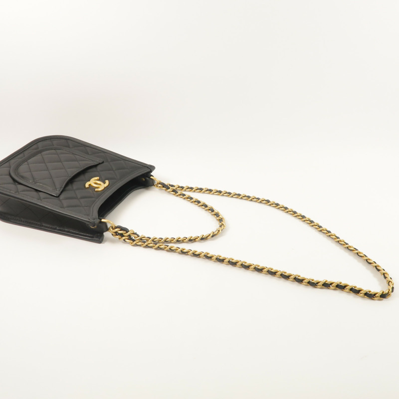 CHANEL 牛皮皮革24S Hobo手挽肩背兩用袋-7