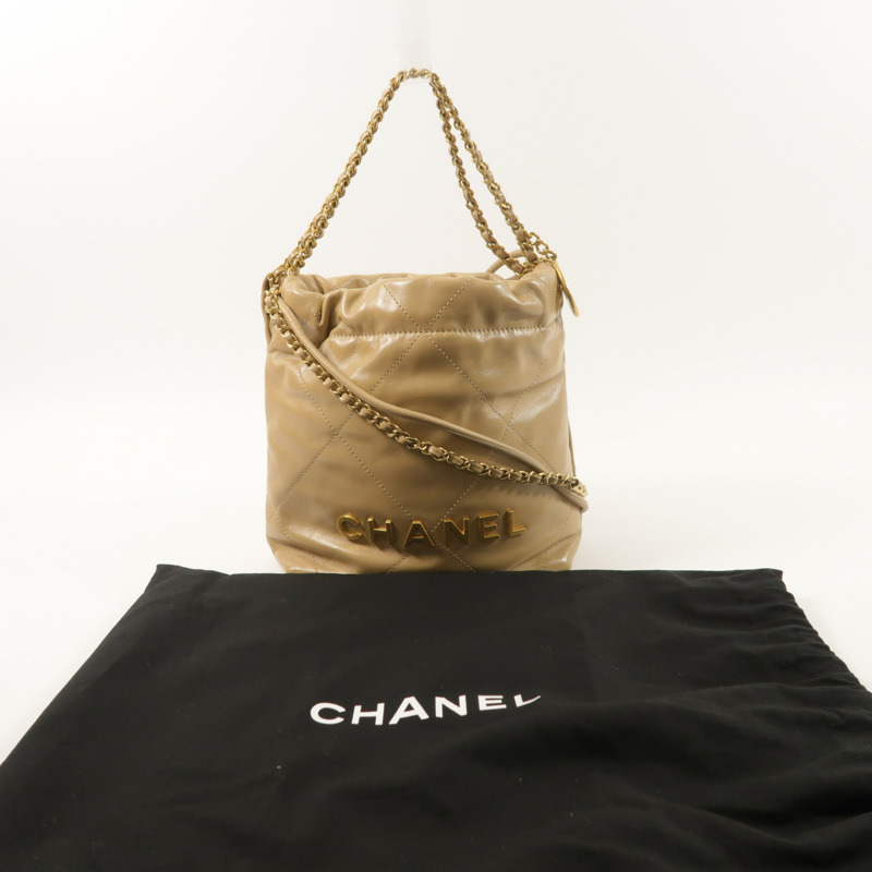CHANEL 牛皮皮革Chanel 22 Mini手挽肩背兩用袋-8