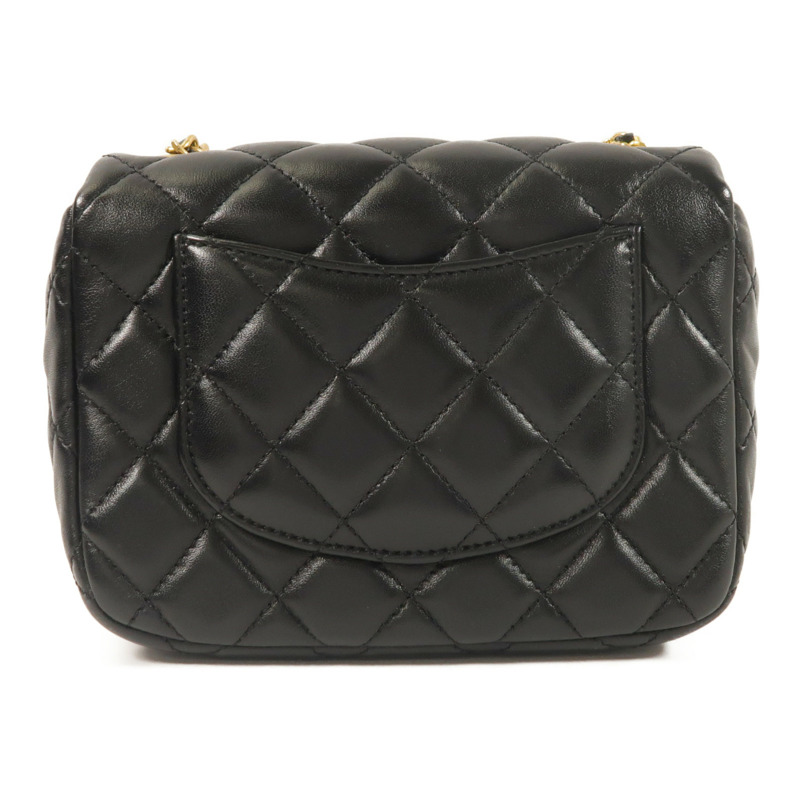 CHANEL 羊皮皮革Mini Flap Bag鏈帶肩背袋-1