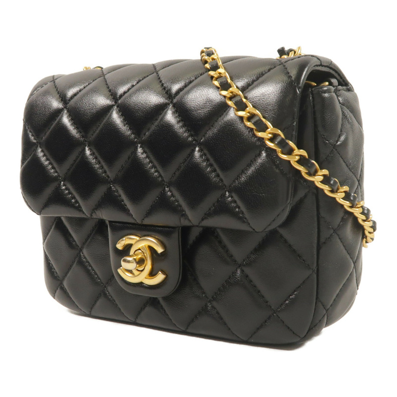 CHANEL 羊皮皮革Mini Flap Bag鏈帶肩背袋-2