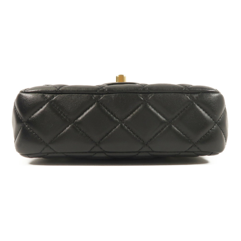 CHANEL 羊皮皮革Mini Flap Bag鏈帶肩背袋-3