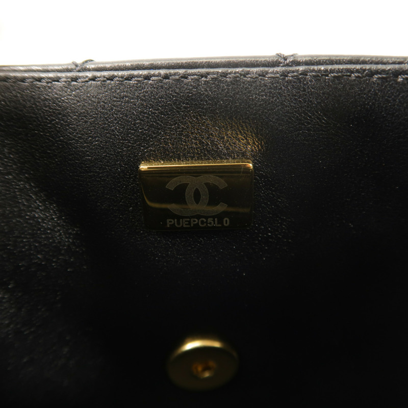 CHANEL 羊皮皮革Mini Flap Bag鏈帶肩背袋-6