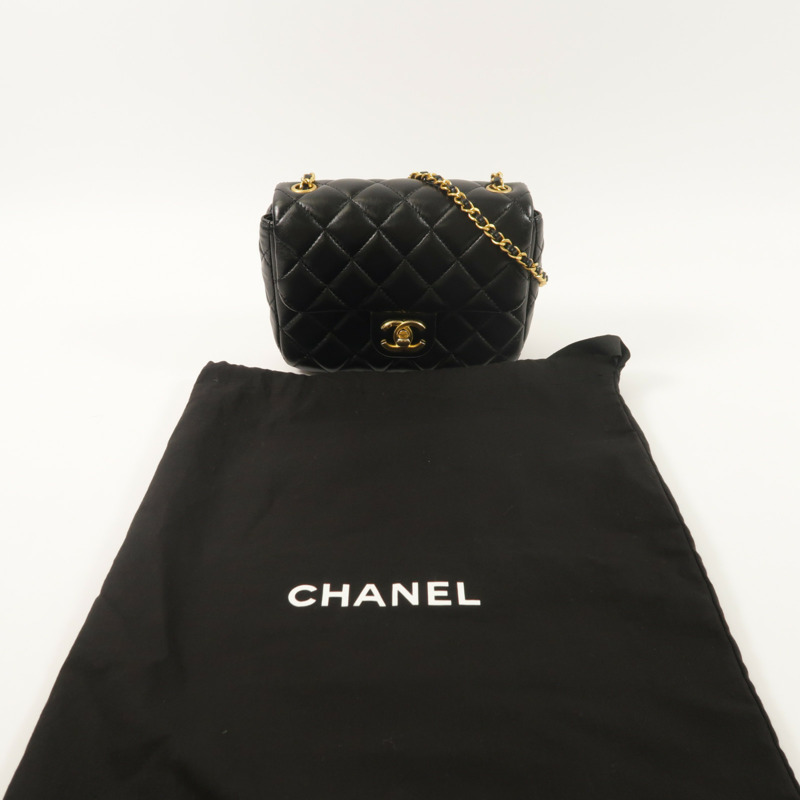 CHANEL 羊皮皮革Mini Flap Bag鏈帶肩背袋-8