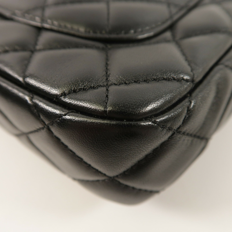 CHANEL 羊皮皮革Mini Flap Bag鏈帶肩背袋-12