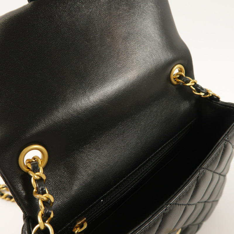 CHANEL 羊皮皮革Mini Flap Bag鏈帶肩背袋-16
