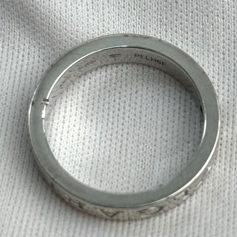 BVLGARI寶格麗B.ZERO1白金帶鑽戒指-5