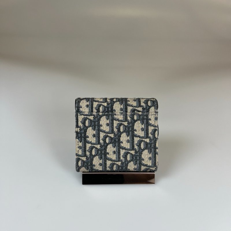 DIOR  刺繡三折短夾-1