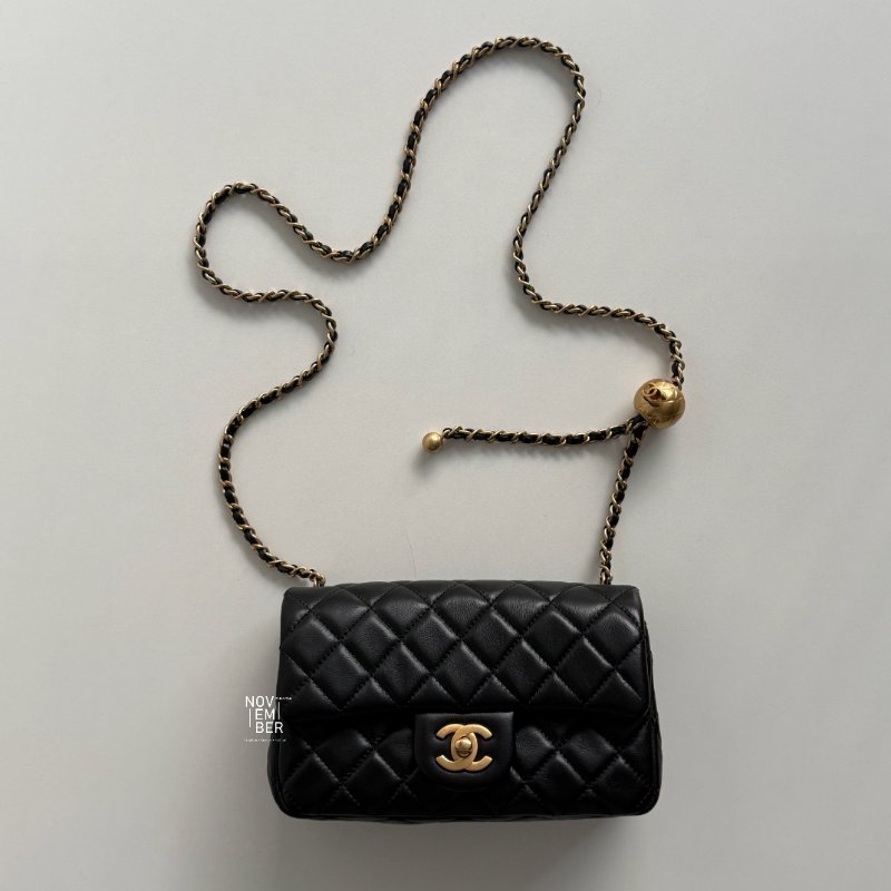 99新🆕 保卡款 Chanel 香奈兒 金球 CF20 黑色金釦-1