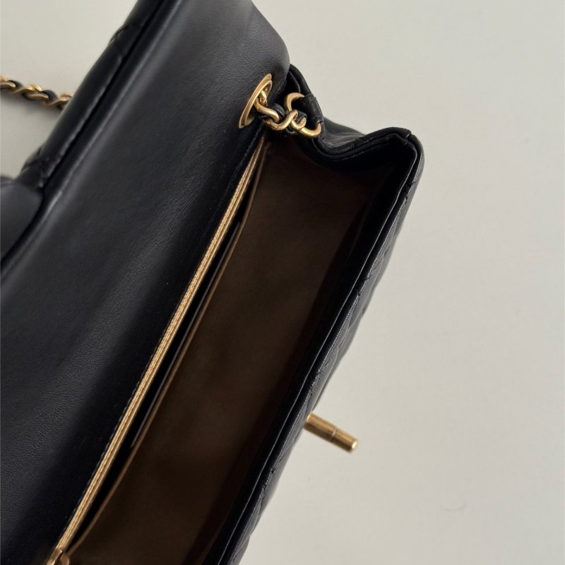 99新🆕 保卡款 Chanel 香奈兒 金球 CF20 黑色金釦-4