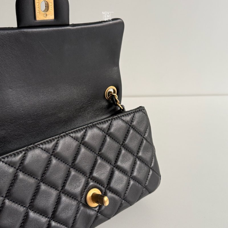 99新🆕 保卡款 Chanel 香奈兒 金球 CF20 黑色金釦-5