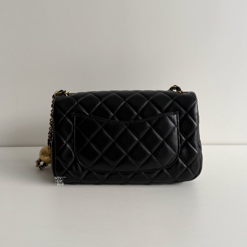 99新🆕 保卡款 Chanel 香奈兒 金球 CF20 黑色金釦-6