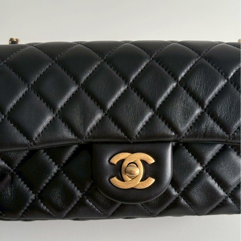 99新🆕 保卡款 Chanel 香奈兒 金球 CF20 黑色金釦-7