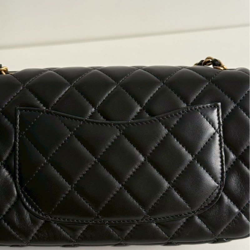 99新🆕 保卡款 Chanel 香奈兒 金球 CF20 黑色金釦-12