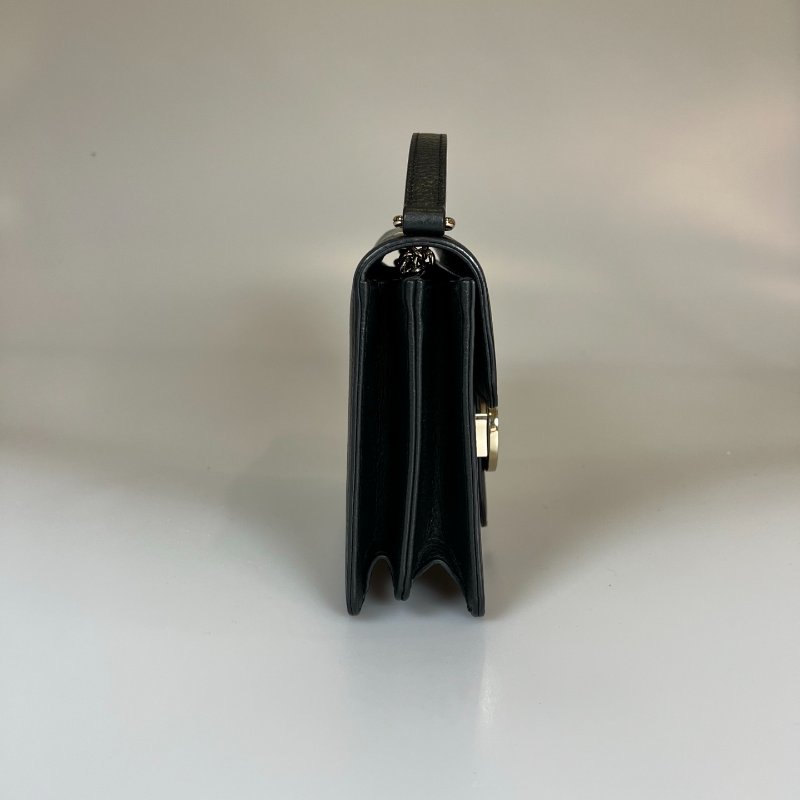 GUCCI 510304 黑色銀扣風琴包-2