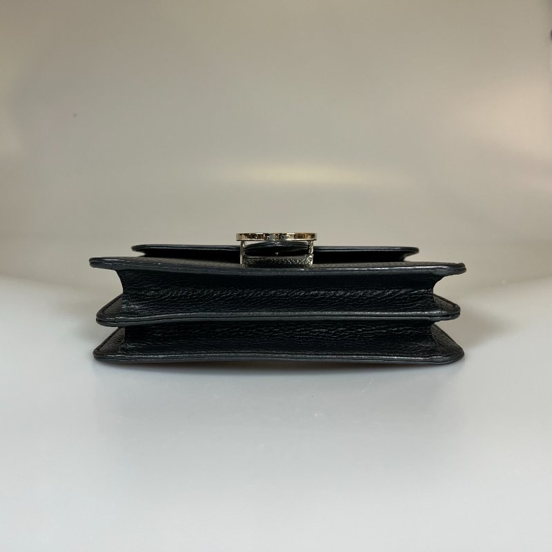 GUCCI 510304 黑色銀扣風琴包-4