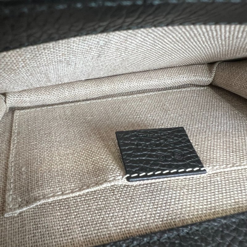 GUCCI 510304 黑色銀扣風琴包-7