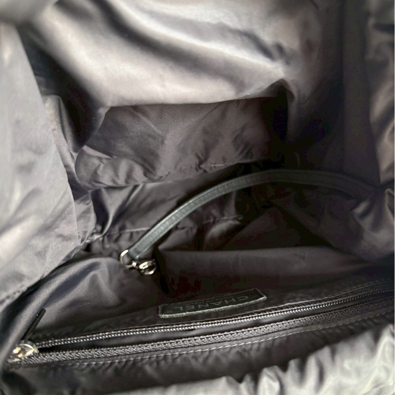 99新🆕 保卡款 Chanel 香奈兒 羊羔毛拼尼龍後背包-12