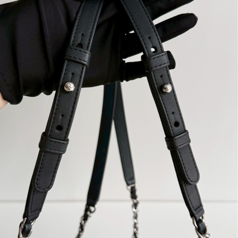 99新🆕 保卡款 Chanel 香奈兒 羊羔毛拼尼龍後背包-15