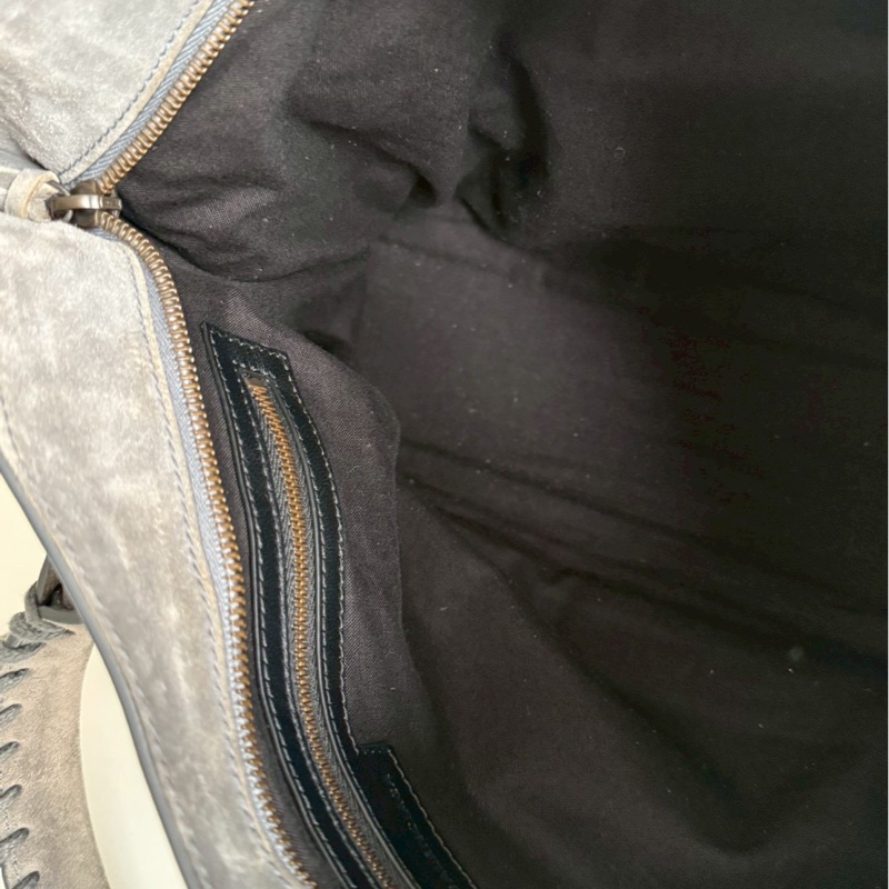 98新🩶 有購證🙌🏻 Balenciaga 巴黎世家 Le City 灰色麂皮 中號-14