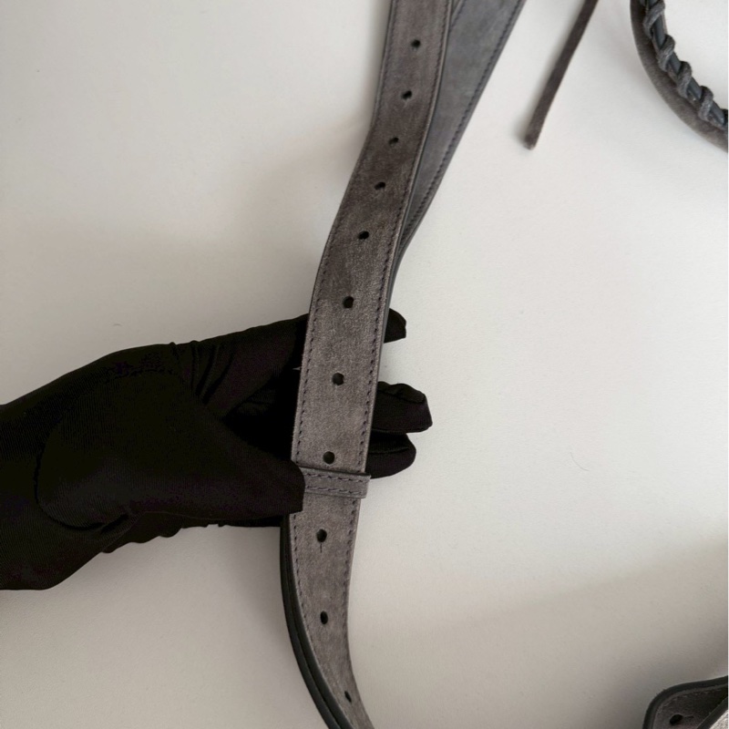 98新🩶 有購證🙌🏻 Balenciaga 巴黎世家 Le City 灰色麂皮 中號-15